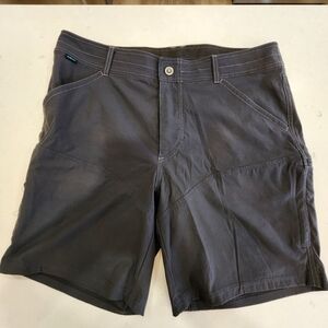 Kuhl Shorts Mens 36 Renegade Hiking Outdoor Performance Stretch Zip Nylon Gray